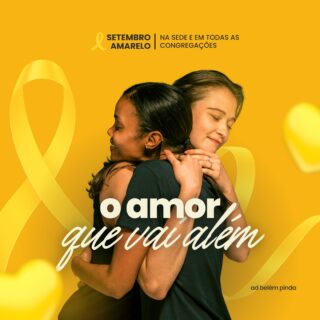 Nesta semana, em nossa Sede e em todas as Congregações, mergulharemos em um tema que toca o coração do Evangelho e a essência da nossa missão como igreja: "O Amor que Vai Além". 💛🙏

Com base nas palavras transformadoras de Jesus em Mateus 5:43-48, somos desafiados a viver um amor radical, que não se limita a quem nos ama, mas que estende a mão até mesmo àqueles que nos são difíceis. 
🤝✨

Neste Setembro Amarelo, lembramos que o "Amor que Vai Além" é também um chamado para estender o acolhimento, o ouvido atento e a oração a quem está passando por momentos difíceis. Que nossa igreja seja um refúgio desse amor transformador. 

#OAmorQueVaiAlém #SetembroAmarelo #Mateus5 #ADBelémPinda