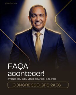 FAÇA ACONTECER 

O Jeremias Rodrigues que você conhece e respeita, com a estratégia que você ainda não domina. 🧭🔥

Muitos conhecem a trajetória de quem vence desafios há mais de 30 anos. Mas no Congresso GPS 2026, a conversa mudou. Esqueça a ideia de "mais uma palestra". Estamos falando de um plano de ação imediata para quem decidiu que 2026 não é ano de se esconder.

O tema é claro: FAÇA ACONTECER.

Jeremias Rodrigues trará a rota prática para você dominar estratégias que se aplicam ao "caos" do mercado atual:

Escalar negócios com segurança e visão.

Liderar equipes de alta performance sob pressão.

Transformar seu nome em uma marca de autoridade inquestionável.

Se você já tem a vontade, aqui você encontrará a oportunidade e a estratégia que faltavam para o seu projeto finalmente sair do papel.

⚠️ FALTAM POUCOS DIAS! O encontro está marcado para 20 e 21 de fevereiro, às 19h, na AD Belém Pinda.

📲 INSCRIÇÃO GRATUITA, SAIBA MAIS VIA WHATSAPP: As vagas para o método "Faça Acontecer" são limitadas e estão acabando rápido. Garanta seu lugar agora! 👉 Mande um "MEU LUGAR NO GPS 2026" para o WhatsApp: (12) 3642-6060.

📢 MOVIMENTE SUA REDE: Líderes de verdade geram movimento. Compartilhe este post agora nos seus Stories e envie para aquele parceiro ou amigo que precisa parar de planejar e começar a realizar. 

Nos vemos na AD Belém Pinda!.

#JeremiasRodrigues #CongressoGPS2026 #FaçaAcontecer #LiderançaNaPrática #ADBelémPinda #Pindamonhangaba #Gestão2026 #AltaPerformance #InscriçãoGratuita #EmpreendedorismoCristão #Networking