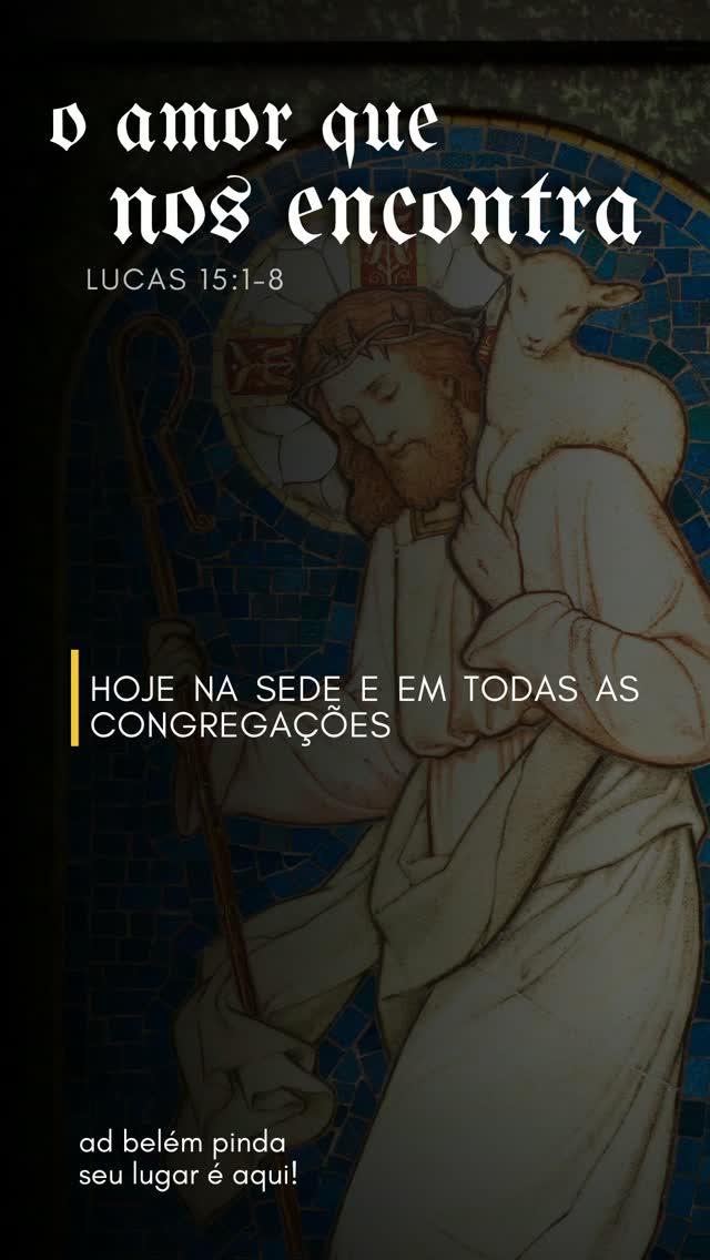 O Amor que nos Encontra
Escritura Base
"Aproximavam-se de Jesus todos os publicanos e pecadores para o ouvirem. E os fariseus e os escribas murmuravam, dizendo: Este recebe pecadores e come com eles." — Lucas 15:1-2
O Escândalo da Mesa
Lucas 15 começa com uma cena perturbadora: Jesus rodeado por dois grupos em choque. De um lado, os publicanos e pecadores — socialmente desprezados e moralmente excluídos. Do outro, os fariseus e escribas — os guardiões da lei e especialistas em justiça.

O que os une é a presença de Jesus. Mas é aqui que o problema surge: os fariseus não reclamam em voz alta; eles murmuram (diagongyzo). Para eles, o fato de Jesus comer com pecadores era um escândalo de identificação. Na cultura da época, sentar-se à mesa era um gesto de aceitação profunda. Eles acreditavam que Jesus estava comprometendo Sua santidade ao se "contaminar" com os errados.

Os Diferentes Rostos da Perdição
Em resposta, Jesus conta três parábolas: a ovelha, a moeda e o filho perdido. Elas formam um retrato sofisticado do que significa estar longe de Deus:

A Ovelha (v. 4-5): Representa quem se perde por ingenuidade ou distração. Ela se afasta passo a passo, sem uma intenção rebelde, até que se vê completamente indefesa.
A Moeda (v. 8): Representa quem se perde por descuido alheio ou circunstâncias do ambiente. A moeda é passiva; ela caiu no escuro por uma falha externa, sem ter participado da própria perda.
O Filho Pródigo: Representa a rebeldia deliberada. Alguém que sabe o que faz e assume o custo da separação.
Jesus ensina que a perdição não tem um único rosto, mas todos — o ingênuo, o negligenciado e o rebelde — precisam ser encontrados pelo mesmo amor.

A Iniciativa de Quem Busca
O ponto central não é o esforço do perdido para voltar, mas a iniciativa de quem busca. O pastor deixa as noventa e nove e vai ao deserto. A mulher acende a candeia e varre a casa inteira.

Isso destrói a lógica religiosa de que a espiritualidade é uma "subida" humana até Deus. Jesus vira o raciocínio: não é o perdido que encontra o caminho, é o Salvador que encontra o perdido. Se a salvação dependesse da nossa capacidade de nos